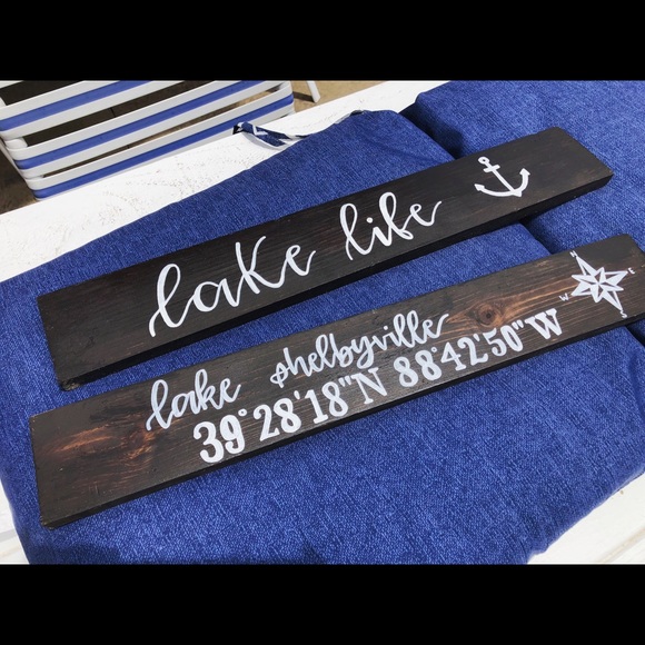 Painted custom wood signs - Picture 3 of 4